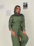 Green galaxy linen